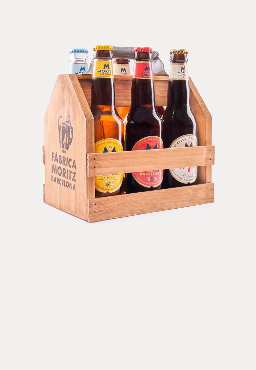 Moritz beer assorted bottle basket