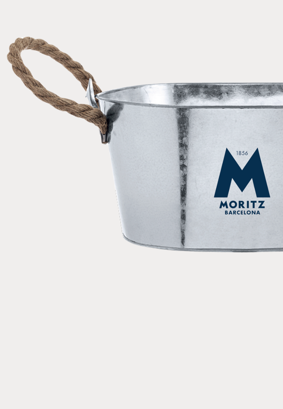 MORITZ ICE BUCKET WITH ROPE HANDLES