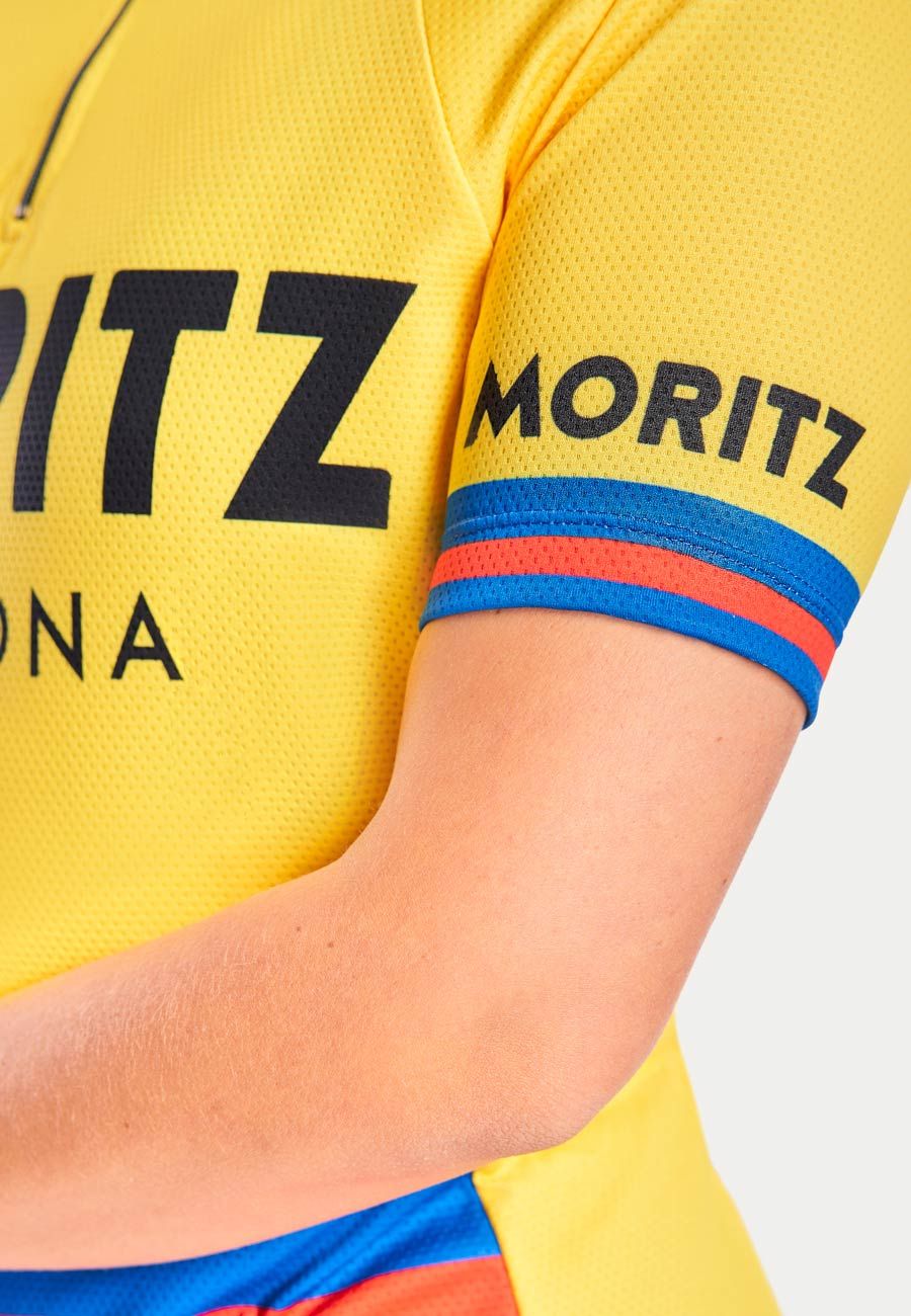 Yellow Moritz Cycling jerseys